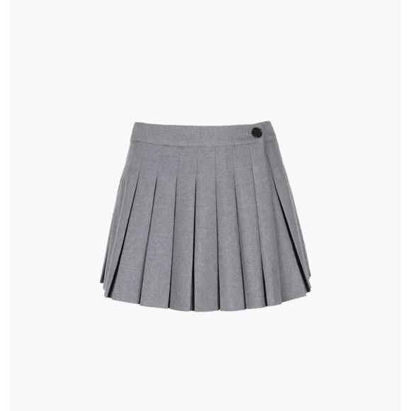 Sandy Liang paris skort size 6 8 27 inch waist gray - Picture 1 of 9